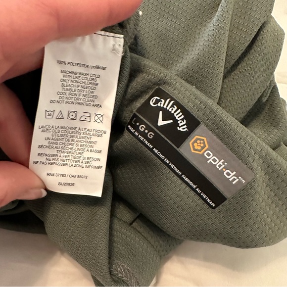 Callaway Men's Core Performance Polo - Grey Size Large - Picture 13 of 15